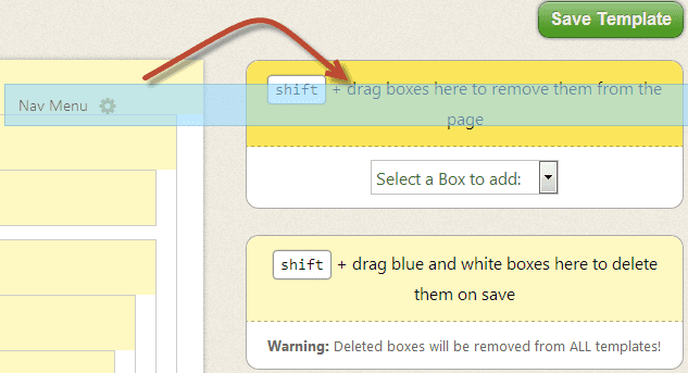 Xóa box tạm thời trong Thesis 2.1