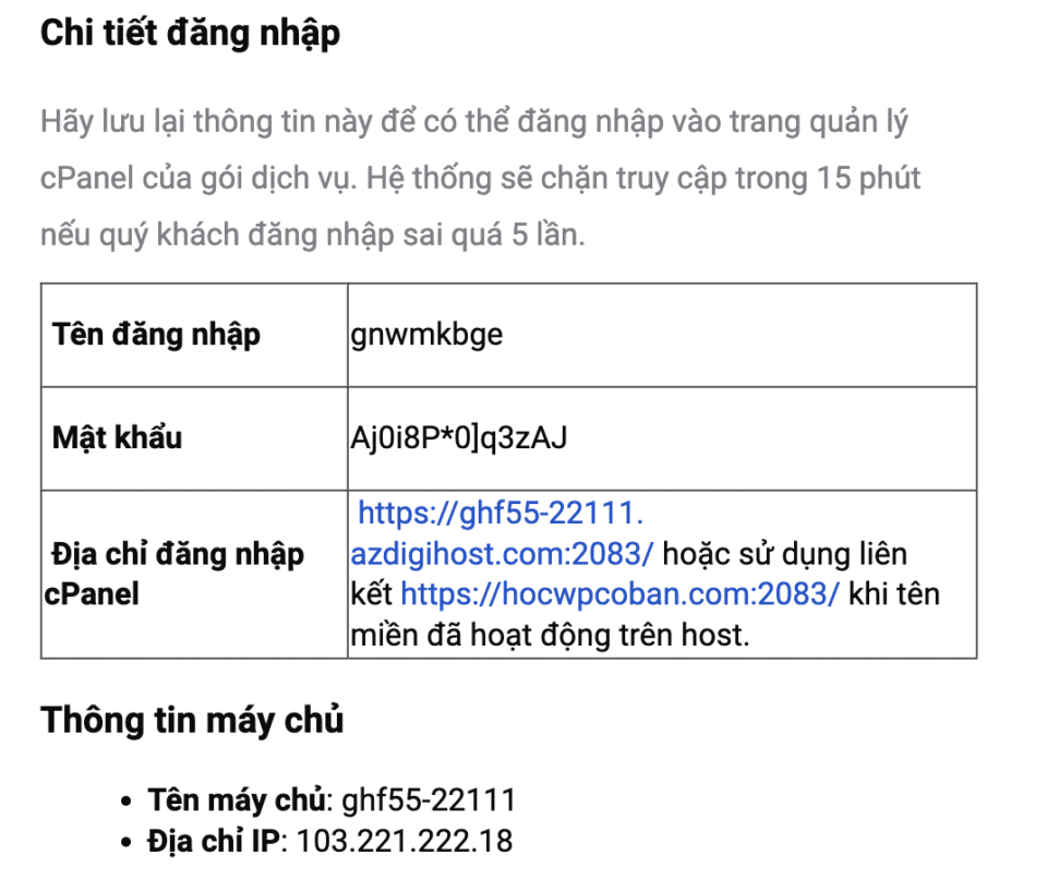 Cài đặt website WordPress lên host 20