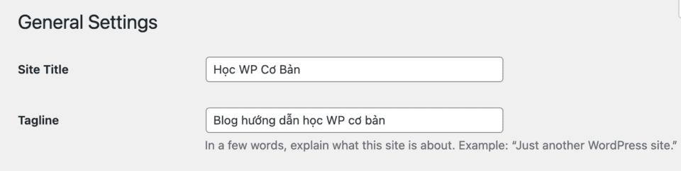 Các thiết lập cơ bản cho WordPress 18