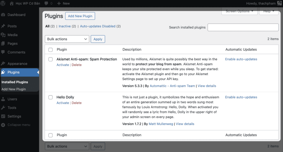 Tìm hiểu về plugin trong WordPress toàn tập 14