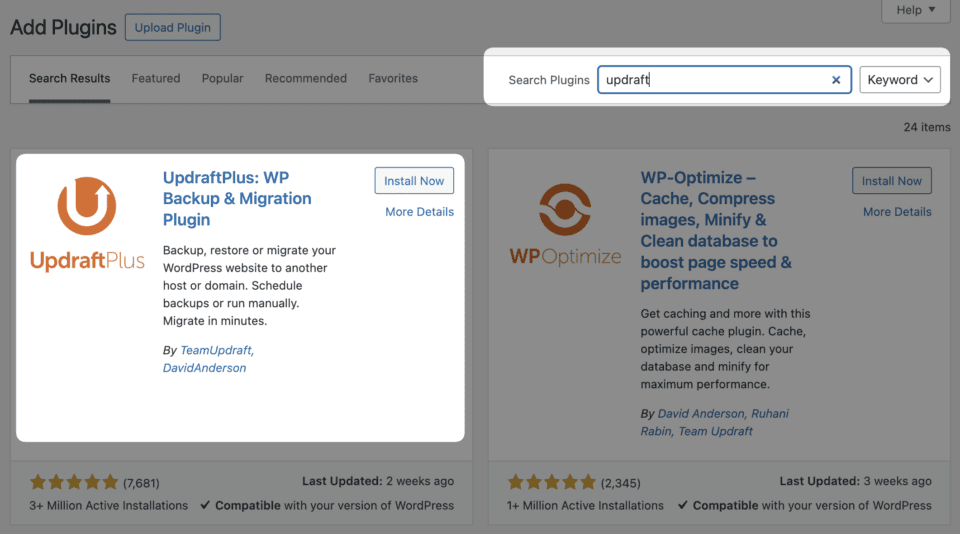 Backup WordPress hiệu quả và dễ dàng với UpdraftPlus 15