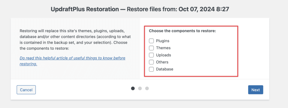 Backup WordPress hiệu quả và dễ dàng với UpdraftPlus 19