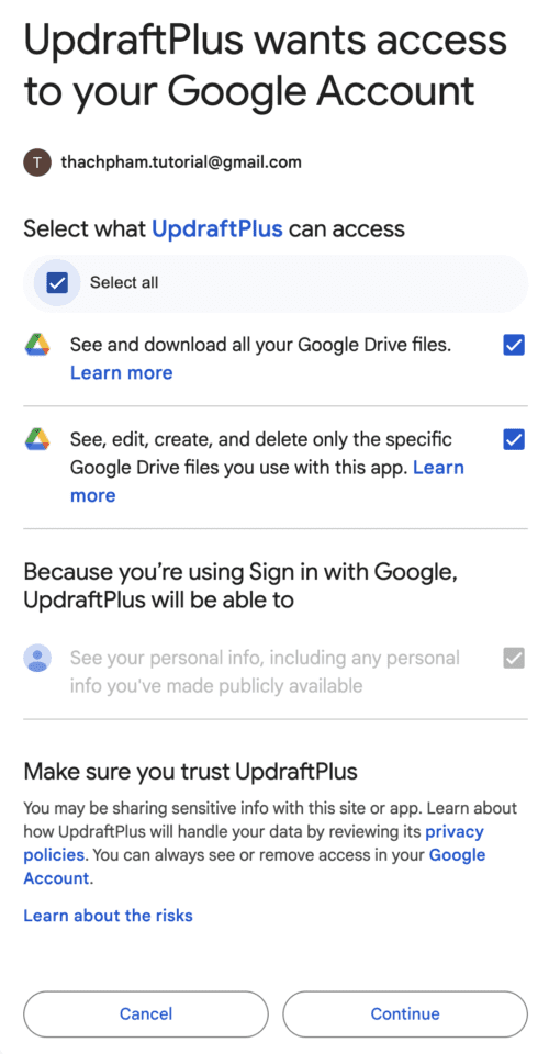 Backup WordPress hiệu quả và dễ dàng với UpdraftPlus 23