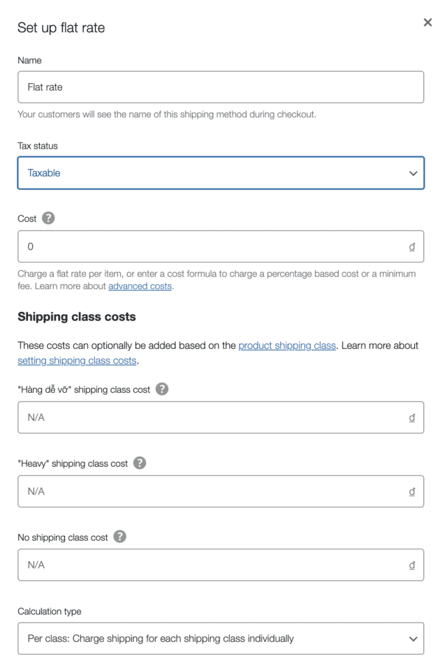 Hướng dẫn WooCommerce: Thiết lập phí ship 18