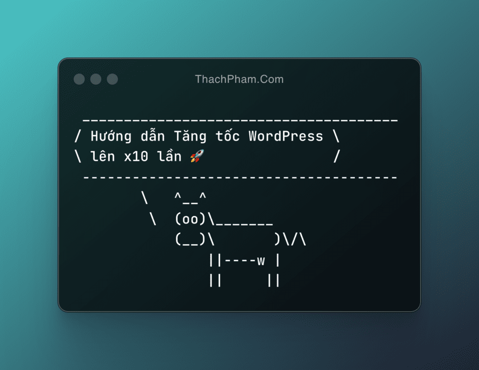 🚀 Tăng tốc WordPress - Hãy thử và tăng tốc độ web x10 lần 35