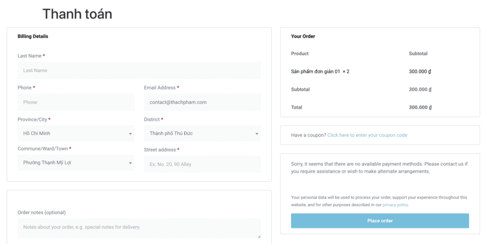 Hướng dẫn WooCommerce: Thêm tuỳ chọn tỉnh thành phường xã 7