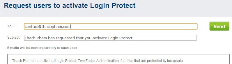 Thêm user vào Login Protected