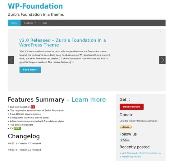 WP Foundation theme