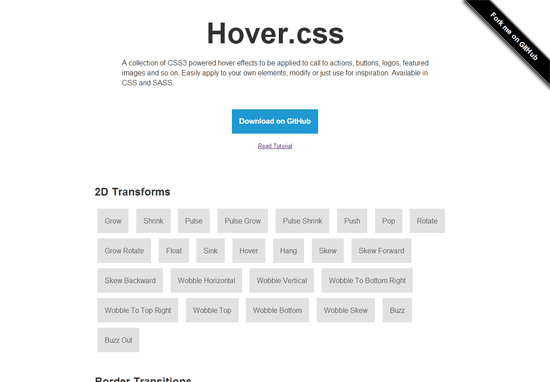 11 bộ sưu tập hiệu ứng CSS3 đẹp mắt cho website [NEW]