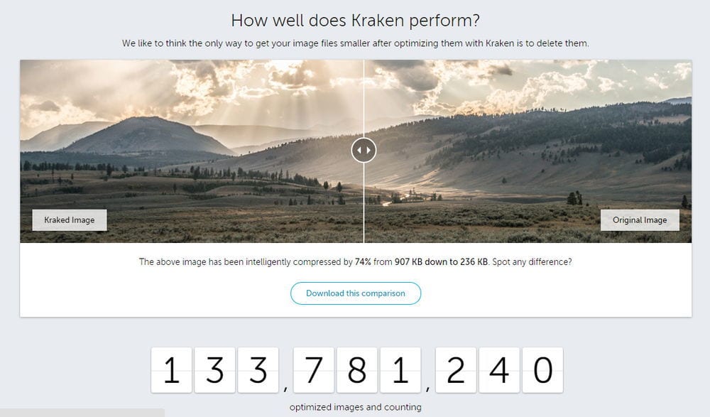 Kraken.io – Dịch vụ giảm dung lượng ảnh tự động trên web tuyệt vời [NEW]