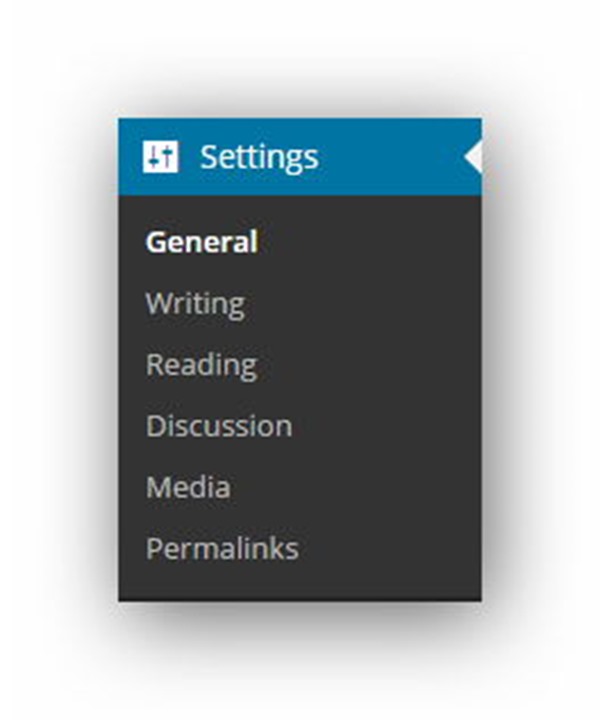wordpress-settings-menu