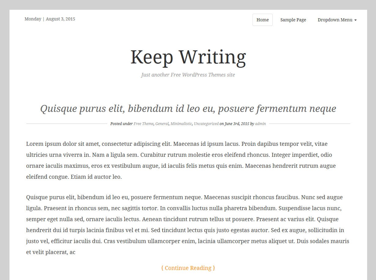 keepwriting-theme