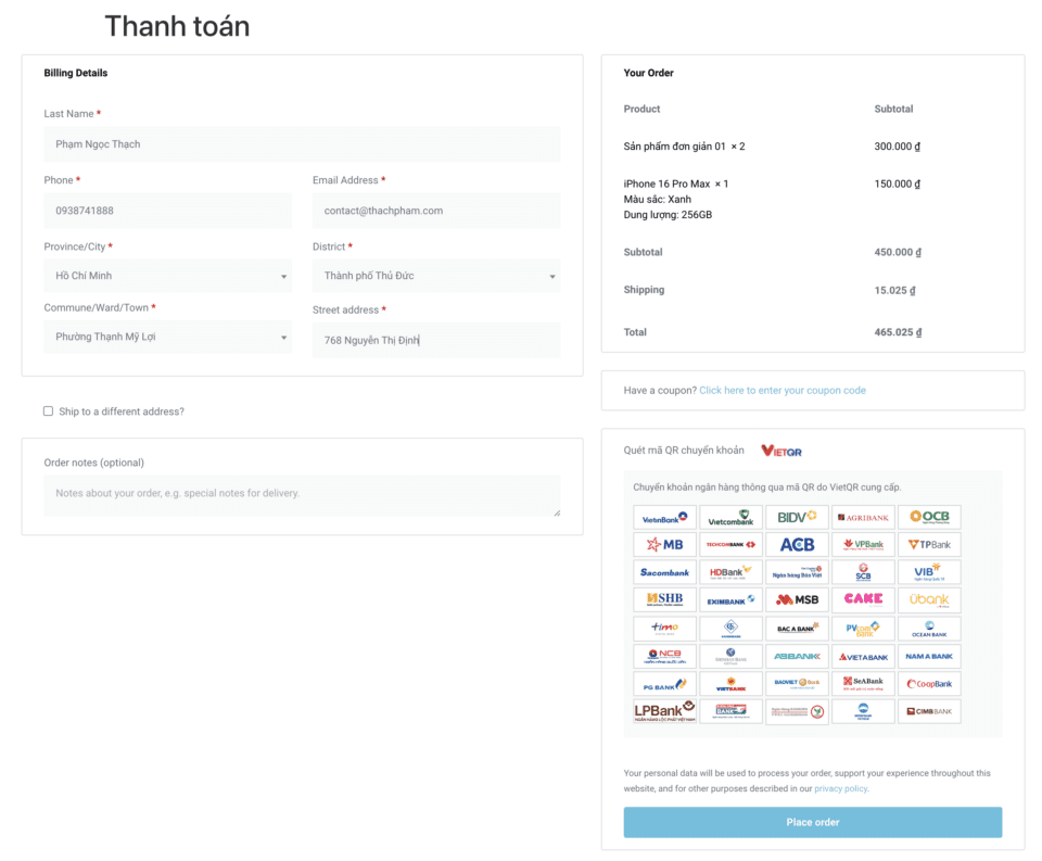 Hướng dẫn WooCommerce: Tích hợp thanh toán online 4