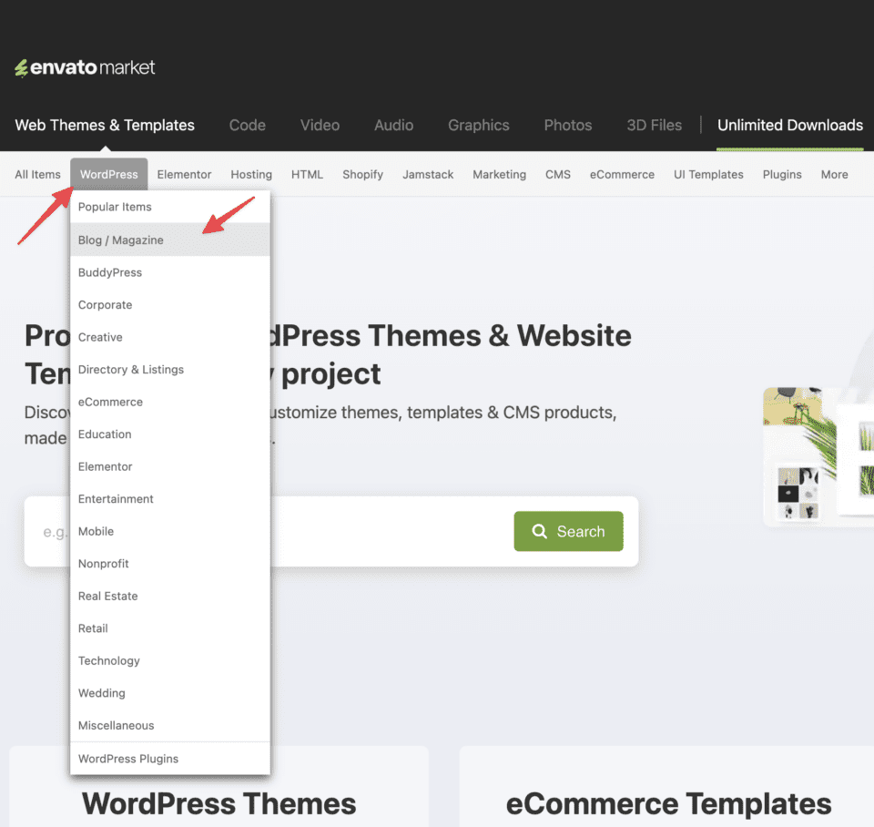 Sử dụng theme trả phí trên ThemeForest để làm website blog/tin tức 7