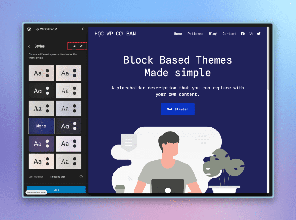 Thiết kế website WordPress với Full Site Editing 23